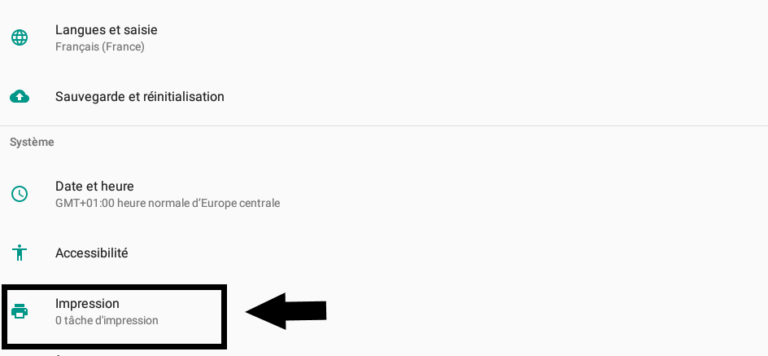 Ajouter une imprimante sur sa tablette/téléphone Samsung (android)